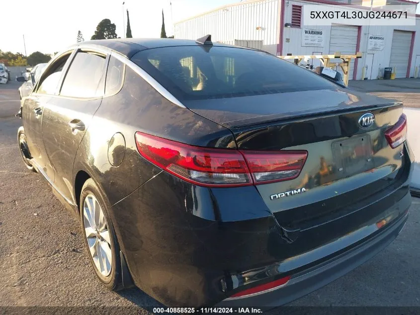 2018 Kia Optima S VIN: 5XXGT4L30JG244671 Lot: 40858525