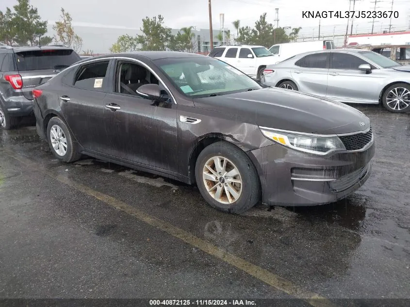 2018 Kia Optima Lx VIN: KNAGT4L37J5233670 Lot: 40872125