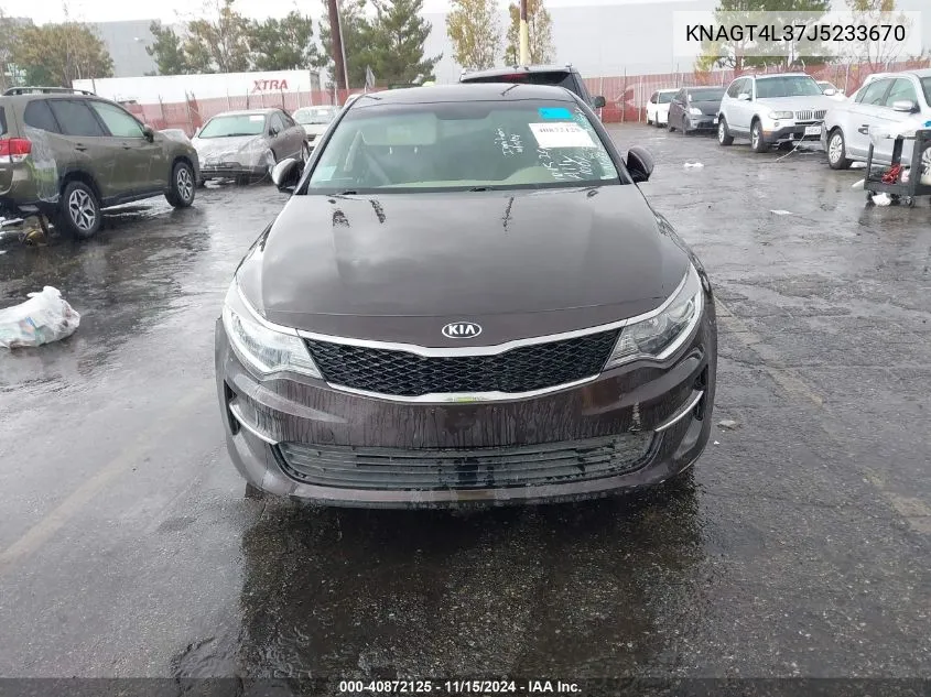 2018 Kia Optima Lx VIN: KNAGT4L37J5233670 Lot: 40872125