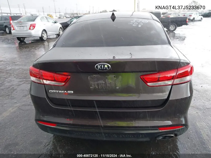 2018 Kia Optima Lx VIN: KNAGT4L37J5233670 Lot: 40872125