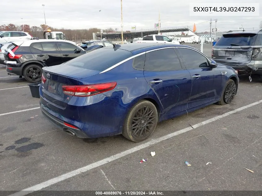 2018 Kia Optima S VIN: 5XXGT4L39JG247293 Lot: 40889076