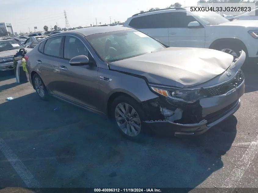 2018 Kia Optima Ex VIN: 5XXGU4L33JG262823 Lot: 40896312