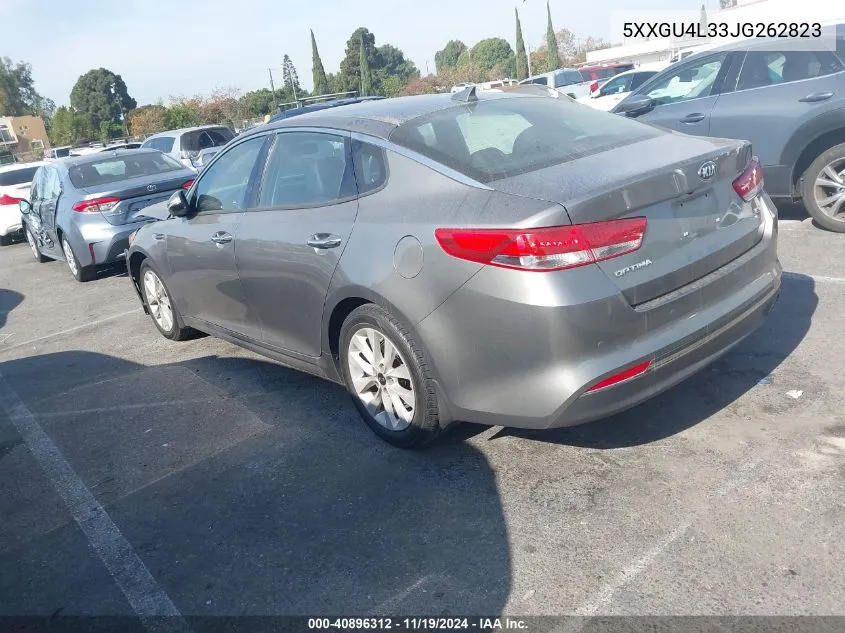 2018 Kia Optima Ex VIN: 5XXGU4L33JG262823 Lot: 40896312