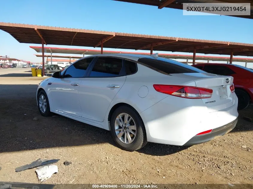 2018 Kia Optima Lx VIN: 5XXGT4L3XJG219454 Lot: 40909400