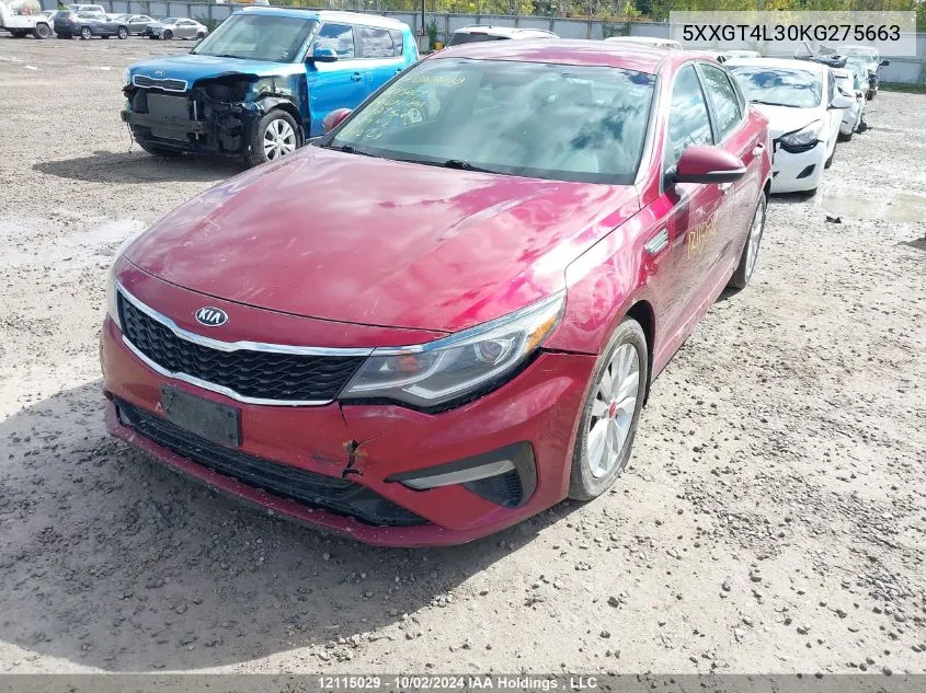 5XXGT4L30KG275663 2019 Kia Optima