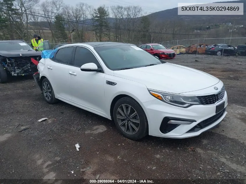 5XXGT4L35KG294869 2019 Kia Optima Lx