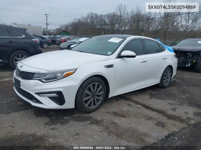 2019 Kia Optima Lx VIN: 5XXGT4L35KG294869 Lot: 39098064