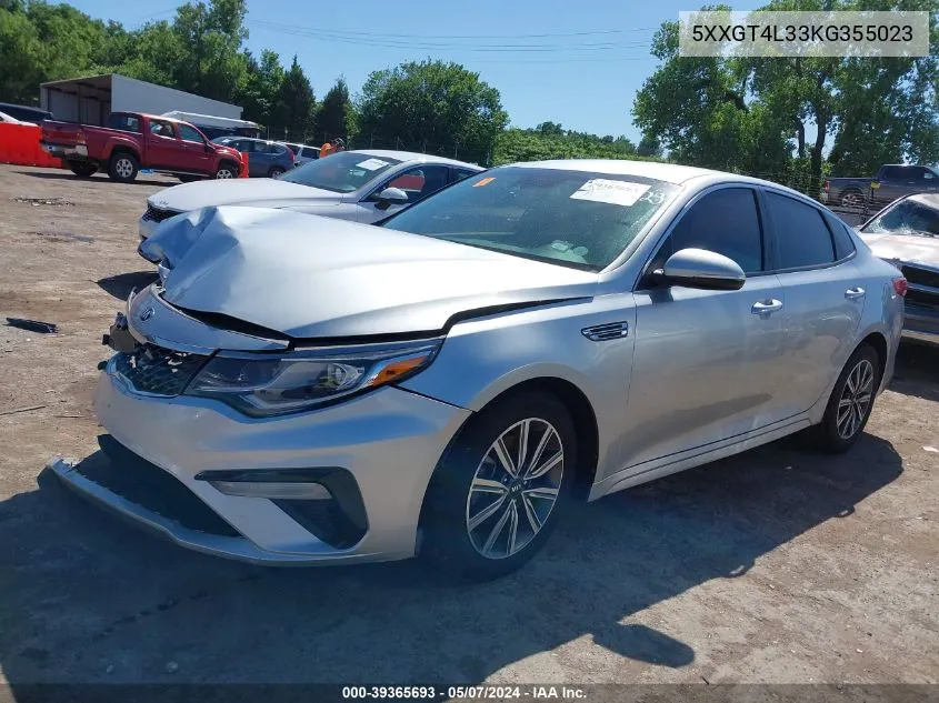 5XXGT4L33KG355023 2019 Kia Optima Lx