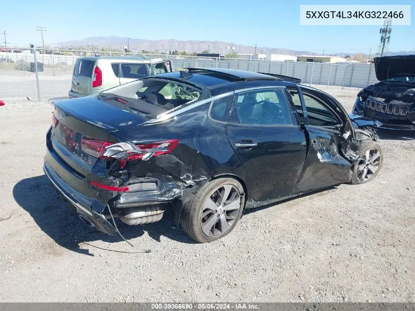 2019 Kia Optima S VIN: 5XXGT4L34KG322466 Lot: 39366690