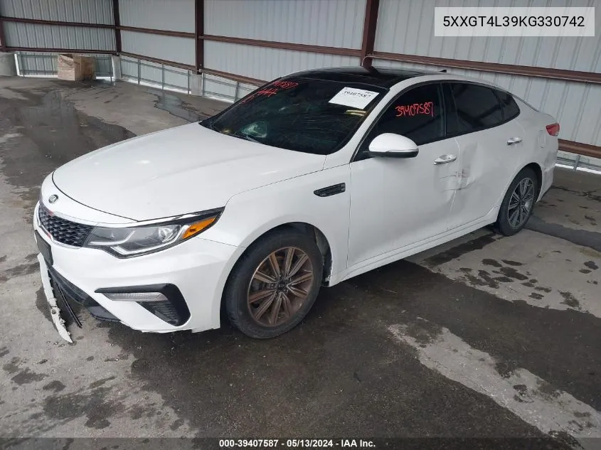 2019 Kia Optima Lx VIN: 5XXGT4L39KG330742 Lot: 39407587