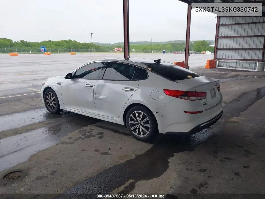 2019 Kia Optima Lx VIN: 5XXGT4L39KG330742 Lot: 39407587