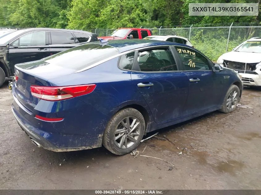 5XXGT4L39KG365541 2019 Kia Optima Lx