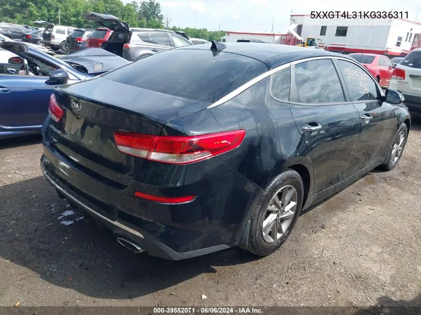 5XXGT4L31KG336311 2019 Kia Optima Lx