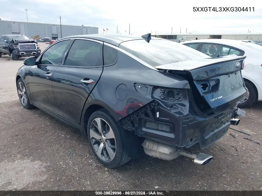 2019 Kia Optima S VIN: 5XXGT4L3XKG304411 Lot: 39629998