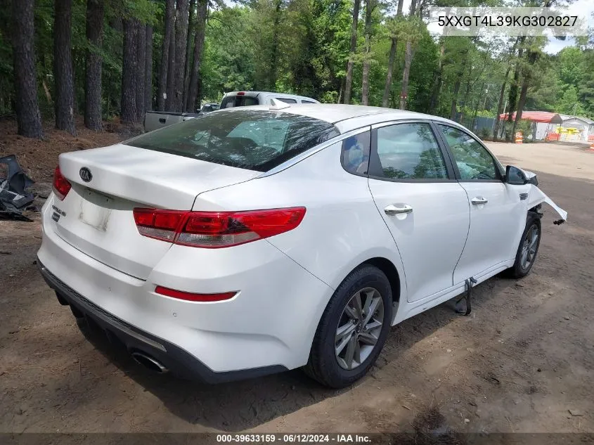 5XXGT4L39KG302827 2019 Kia Optima Lx