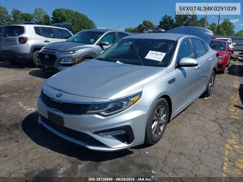 2019 Kia Optima Lx VIN: 5XXGT4L34KG291039 Lot: 39726699