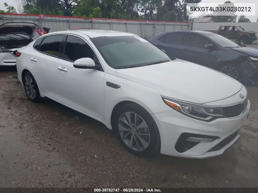 5XXGT4L33KG280212 2019 Kia Optima S