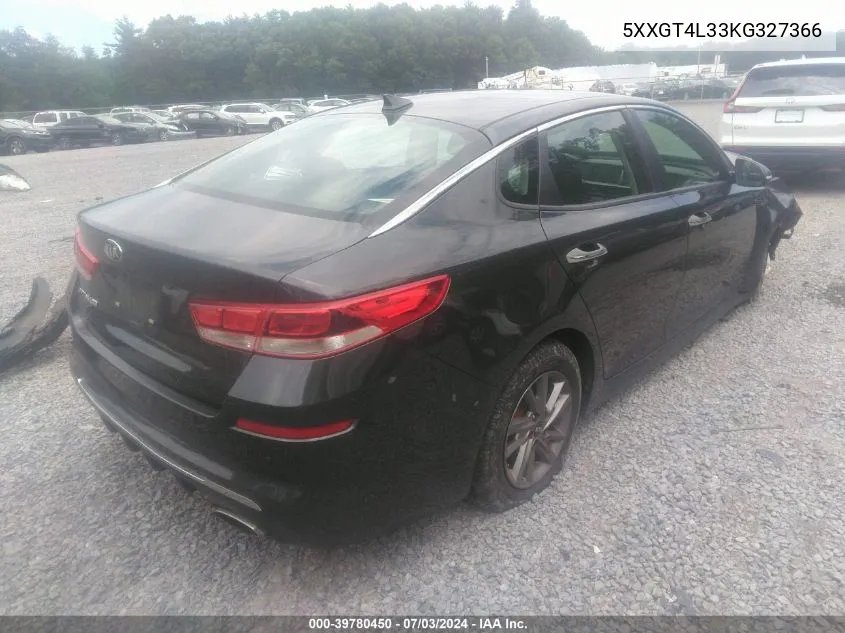 2019 Kia Optima Lx VIN: 5XXGT4L33KG327366 Lot: 39780450