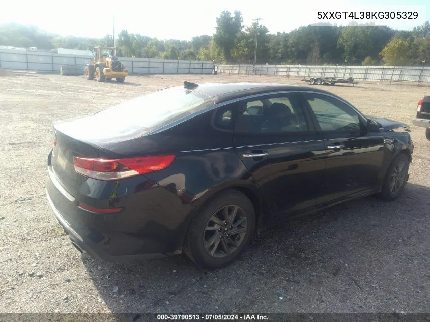 5XXGT4L38KG305329 2019 Kia Optima Lx