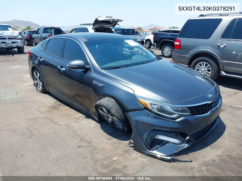 2019 Kia Optima S VIN: 5XXGT4L30KG378291 Lot: 39795854