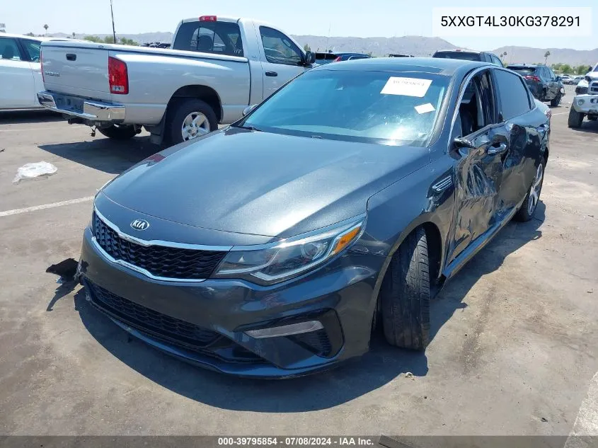 5XXGT4L30KG378291 2019 Kia Optima S