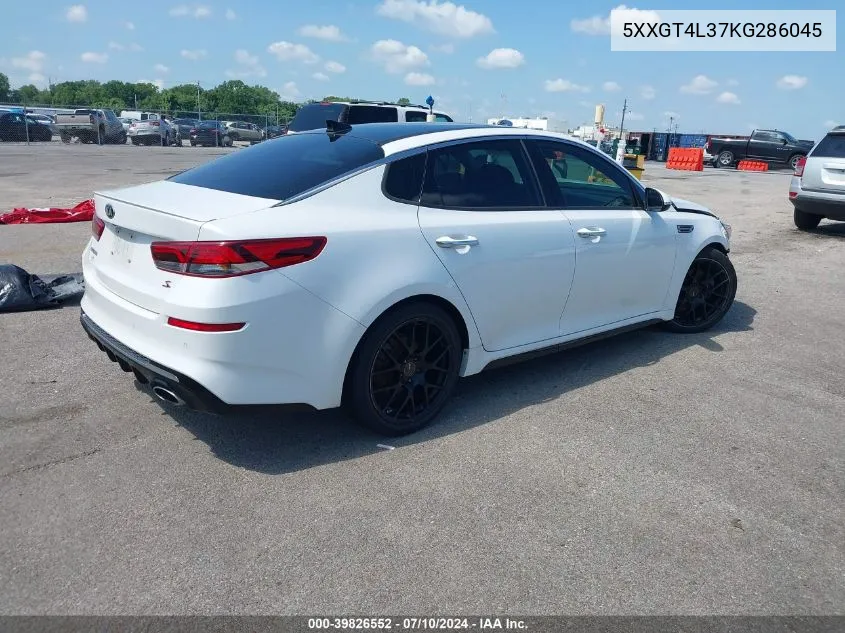 2019 Kia Optima S VIN: 5XXGT4L37KG286045 Lot: 39826552