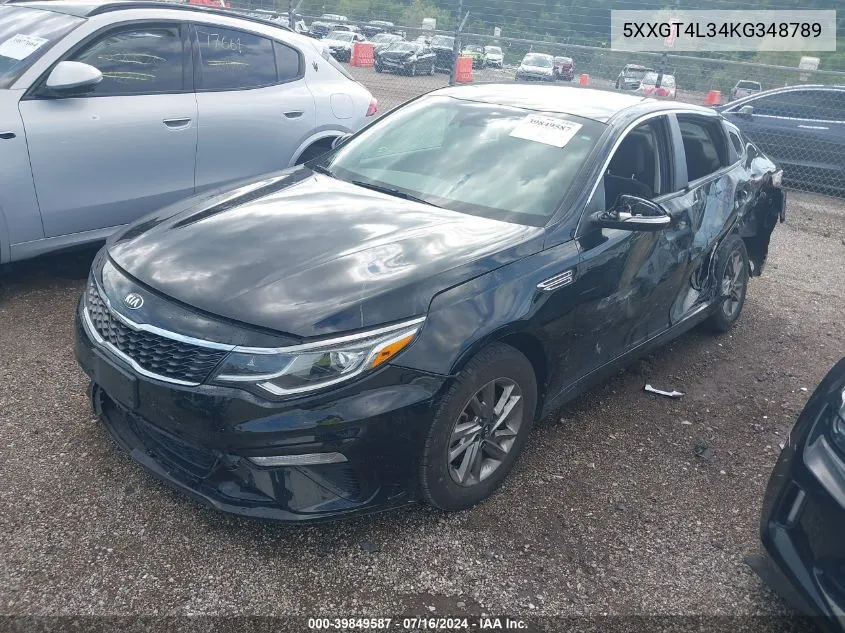 5XXGT4L34KG348789 2019 Kia Optima Lx