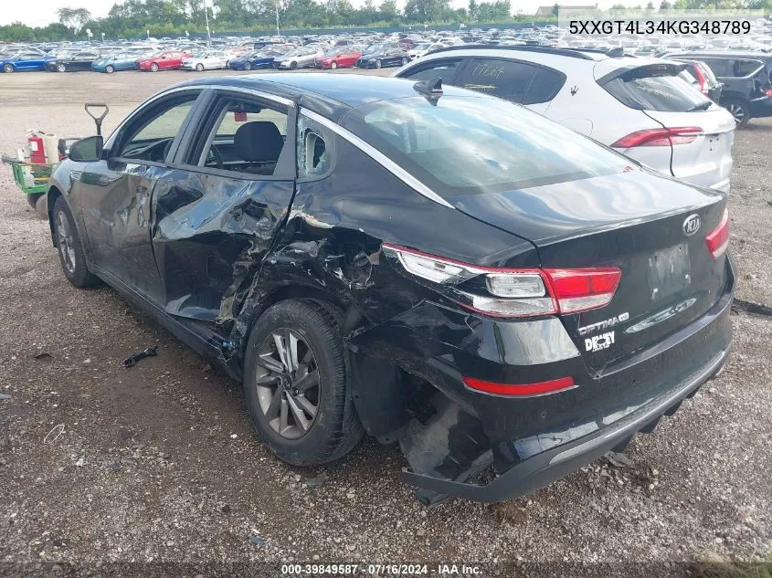 5XXGT4L34KG348789 2019 Kia Optima Lx