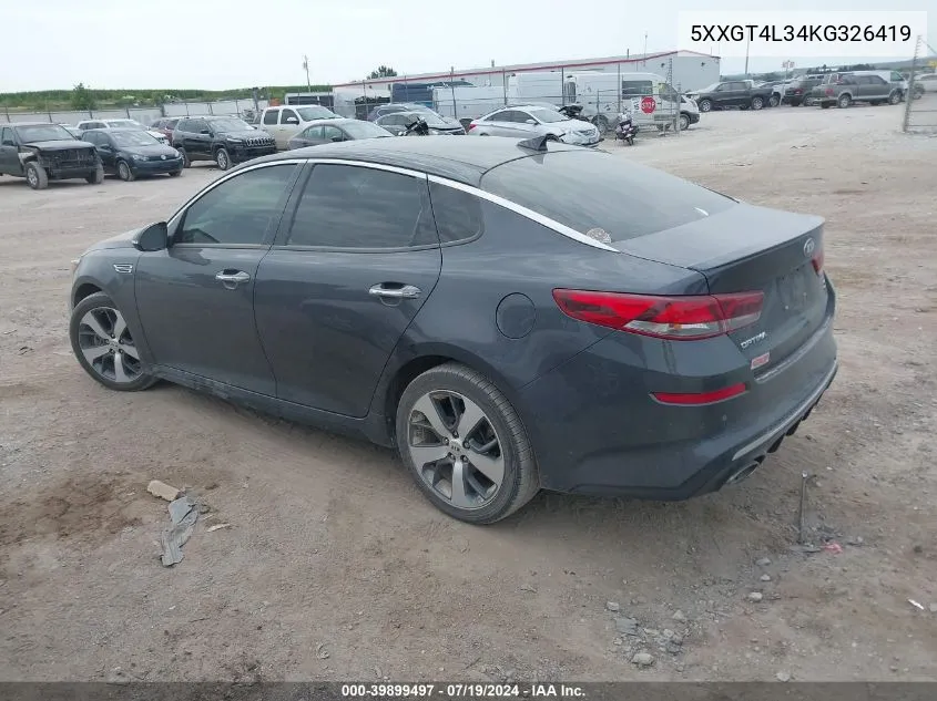 5XXGT4L34KG326419 2019 Kia Optima S