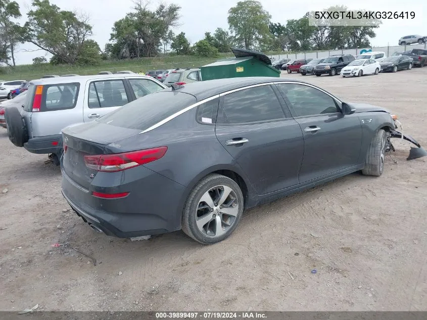 5XXGT4L34KG326419 2019 Kia Optima S