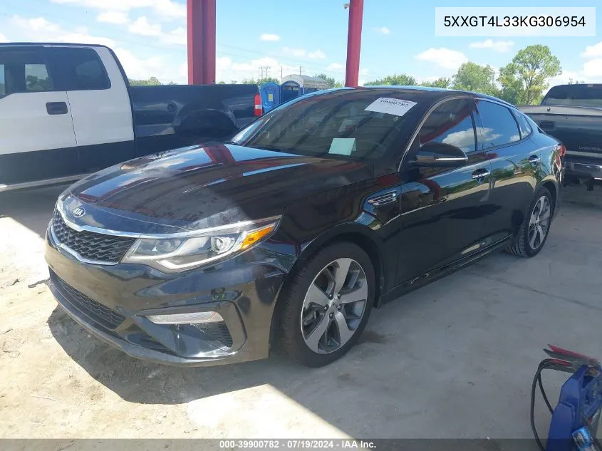 2019 Kia Optima S VIN: 5XXGT4L33KG306954 Lot: 39900782