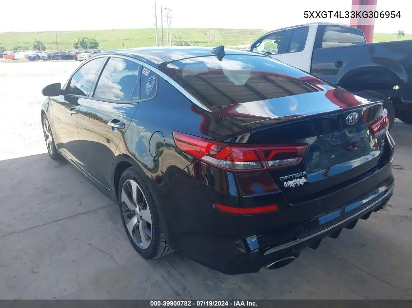 2019 Kia Optima S VIN: 5XXGT4L33KG306954 Lot: 39900782