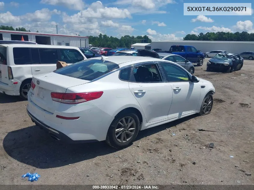 5XXGT4L36KG290071 2019 Kia Optima Lx