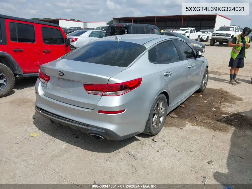 5XXGT4L39KG324021 2019 Kia Optima Lx