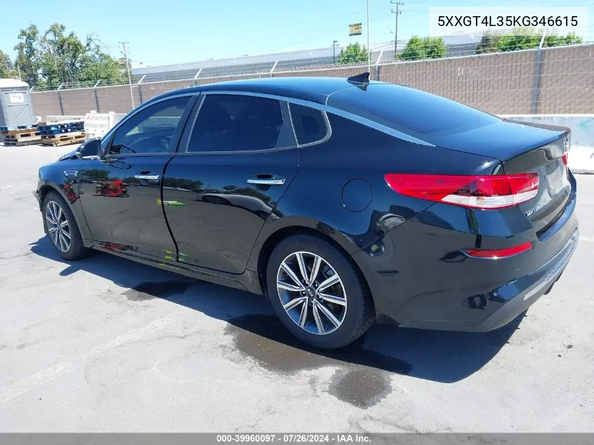 5XXGT4L35KG346615 2019 Kia Optima Lx