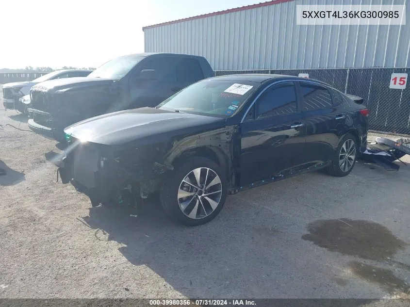 5XXGT4L36KG300985 2019 Kia Optima S