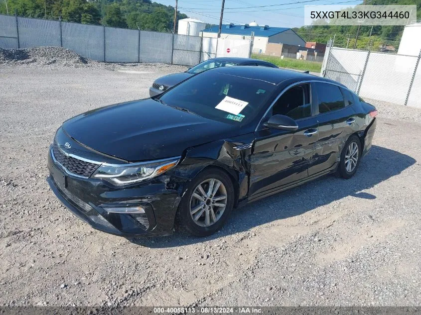 5XXGT4L33KG344460 2019 Kia Optima Lx