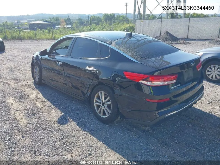 2019 Kia Optima Lx VIN: 5XXGT4L33KG344460 Lot: 40055113