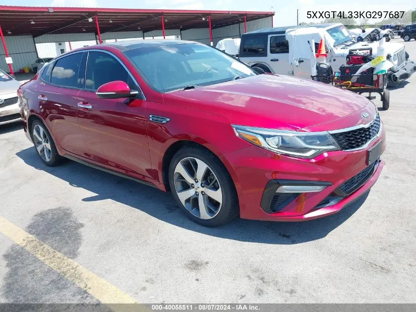 2019 Kia Optima S VIN: 5XXGT4L33KG297687 Lot: 40055511