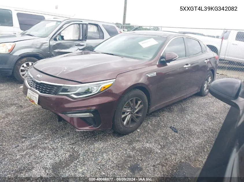 5XXGT4L39KG342082 2019 Kia Optima Lx