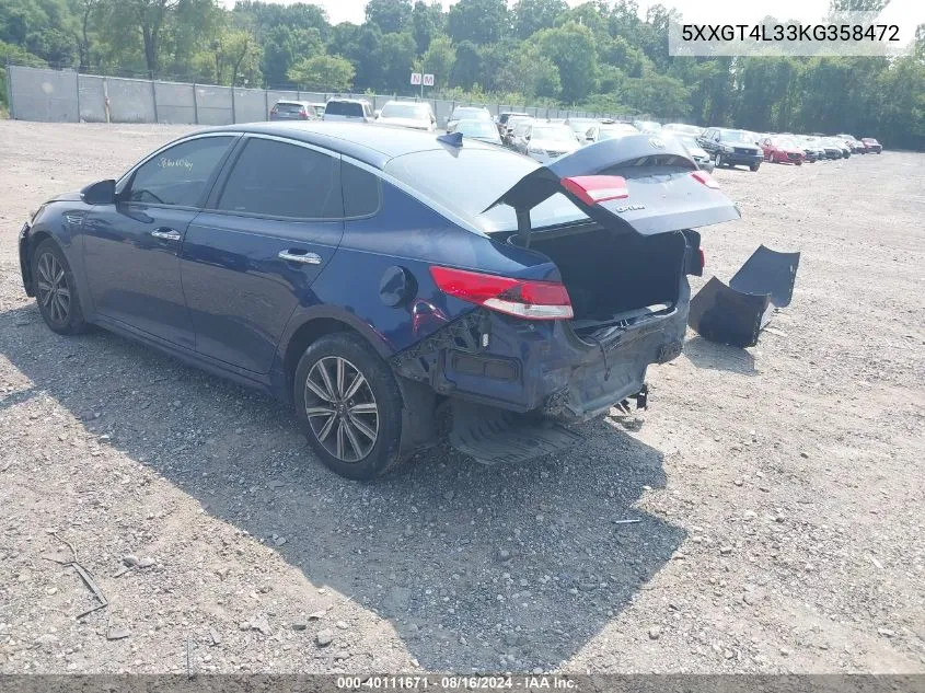 5XXGT4L33KG358472 2019 Kia Optima Lx