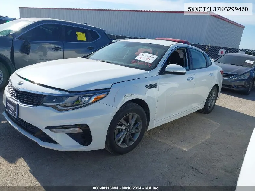 5XXGT4L37KG299460 2019 Kia Optima Lx