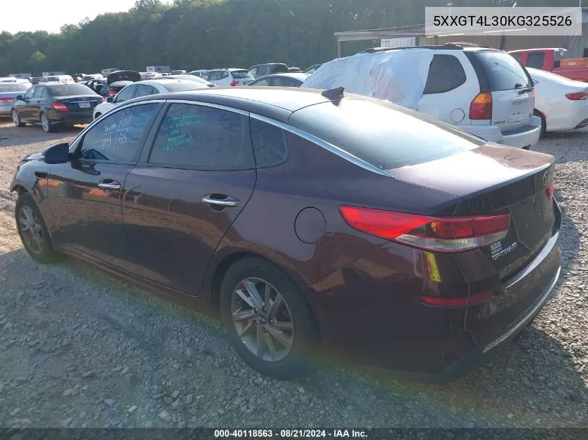 5XXGT4L30KG325526 2019 Kia Optima Lx