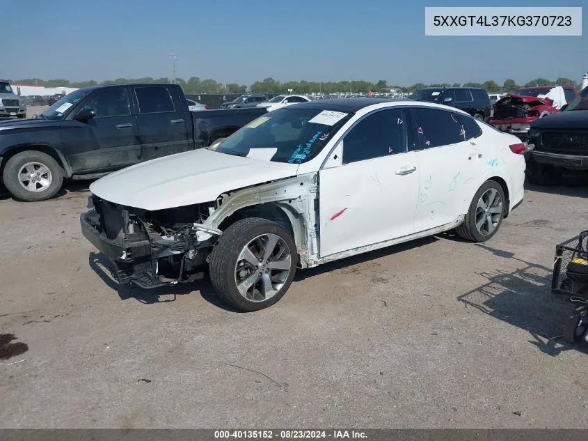 5XXGT4L37KG370723 2019 Kia Optima S