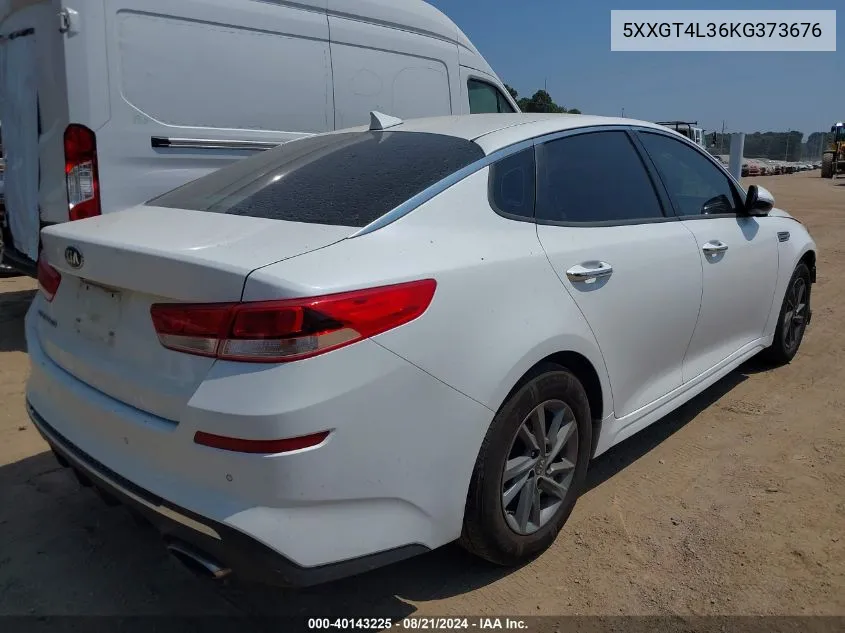 2019 Kia Optima Lx VIN: 5XXGT4L36KG373676 Lot: 40143225