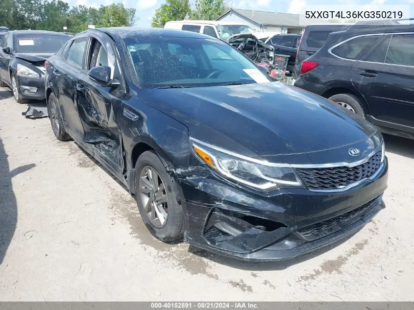 2019 Kia Optima Lx/S VIN: 5XXGT4L36KG350219 Lot: 40152891