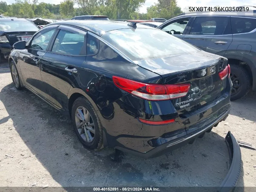 2019 Kia Optima Lx/S VIN: 5XXGT4L36KG350219 Lot: 40152891