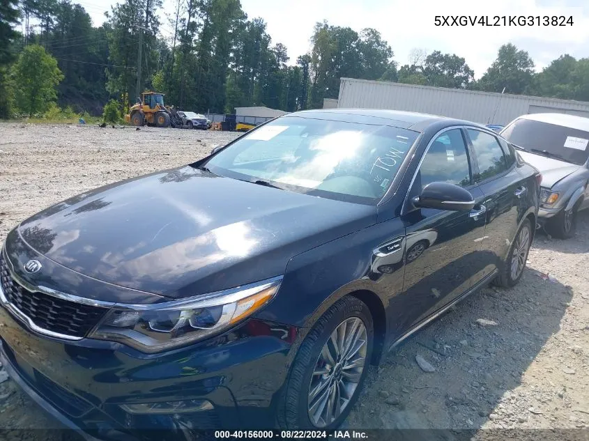 2019 Kia Optima Sx Turbo VIN: 5XXGV4L21KG313824 Lot: 40156000