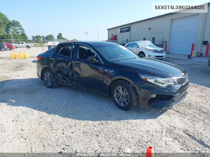 5XXGT4L38KG344020 2019 Kia Optima Lx