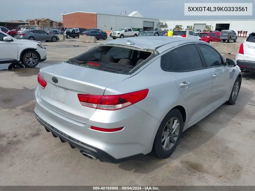 5XXGT4L39KG333561 2019 Kia Optima Lx